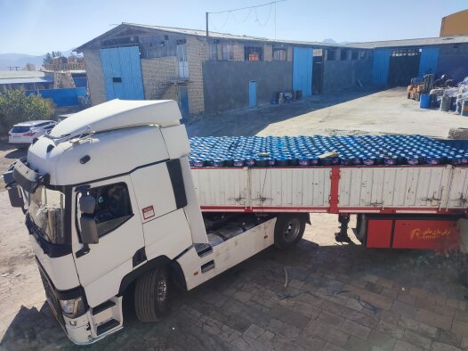 بارگیری تریلی شرکت ایزوگام گلبام محلات 